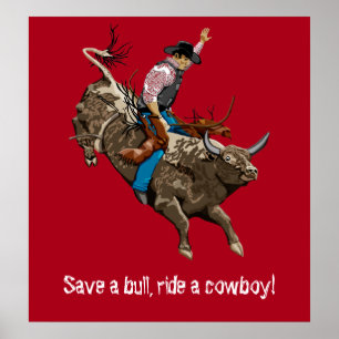 Vintager Cowboy Poster