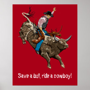 Vintager Cowboy Poster