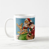 Vintager Cowboy Santa Eröffnungspaket Kaffeetasse (Links)