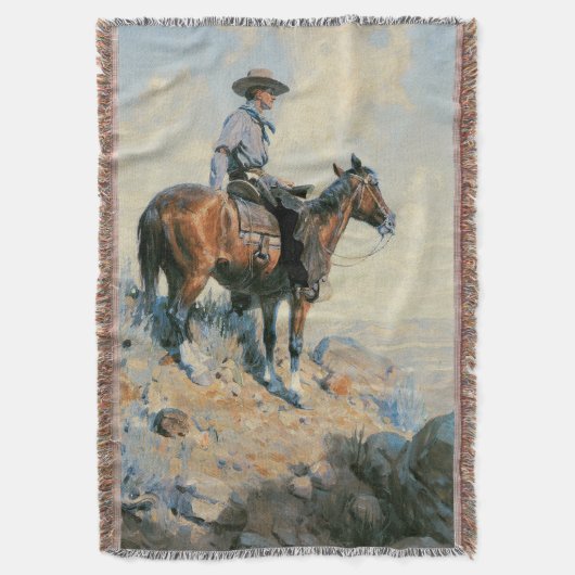 Vintager Cowboy, Sentinel der Ebenen von Dunton Decke (Vorderseite Vertikal)