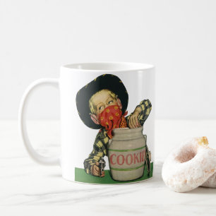 Vintager Cowboy Toy Gun Hand in Keksjar Kaffeetasse