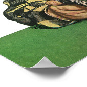 Vintager Cowboy Toy Gun Hand in Keksjar Poster (Ecke)