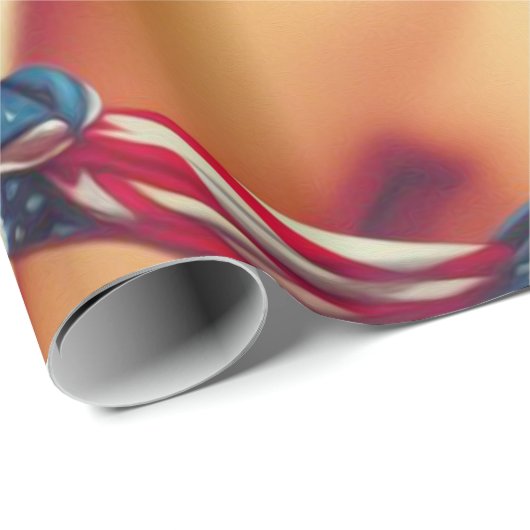 Vintager Cowboy und Button Up Geschenkpapier (Rolleneckpunkt)