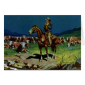 Vintager Cowboy, Zuchtrinder auf dem Bauernhof (Vorderseite (Horizontal))