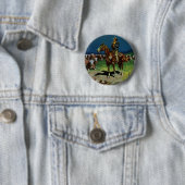 Vintager Cowboy, Zuchtrinder auf dem Bauernhof Button (Beispiel)