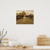 Vintager Cowboy zum Geburtstag Poster (Küche)