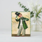 Vintager Creepy St. Patrick's Day Postkarte (Stehend Vorderseite)