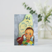 Vintager Creepy-Valentinstag Postkarte (Stehend Vorderseite)