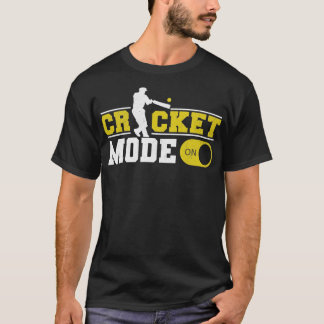 Vintager Cricket-Modus Ein für Cricket-Sportlüfter T-Shirt