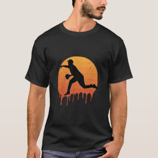 Vintager Cricket Retro-Sunset T-Shirt