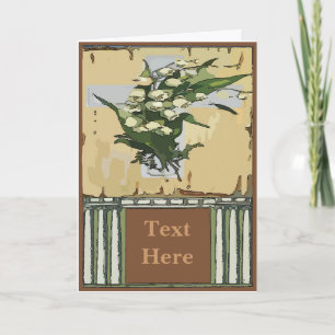 Vintager Cross-Text Feiertagskarte