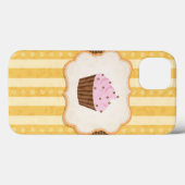 Vintager Cupcake-Hintergrund Case-Mate iPhone Hülle (Rückseite (Horizontal))