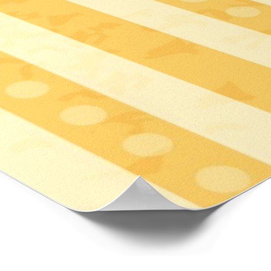 Vintager Cupcake-Hintergrund Poster (Ecke)