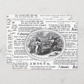 Vintager Cupid in der Liebe Romantische Hochzeitss Postkarte (Vorne/Hinten)