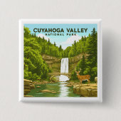 Vintager Cuyahoga-Nationalpark Button (Vorderseite)