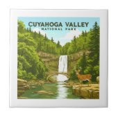 Vintager Cuyahoga-Nationalpark Fliese (Vorderseite)