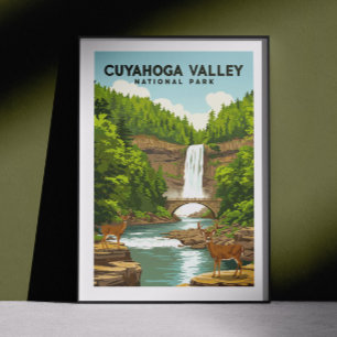 Vintager Cuyahoga-Nationalpark Poster