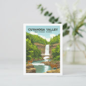 Vintager Cuyahoga-Nationalpark Postkarte (Stehend Vorderseite)