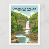 Vintager Cuyahoga-Nationalpark Postkarte (Vorderseite)