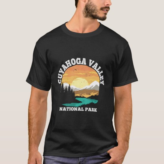 Vintager Cuyahogatal Nationalpark Retro T-Shirt (Vorderseite)