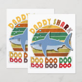 Vintager Daddy Shark Vathers Day (Vorne/Hinten)