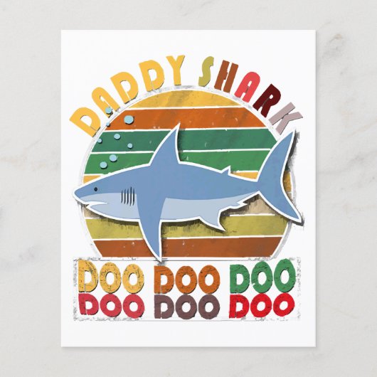 Vintager Daddy Shark Vathers Day (Vorderseite)