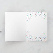 Vintager Dalmatiner Illustration Ballons Geburtsta Karte (Innenseite)