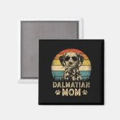 Vintager Dalmatiner Mama Hund liebt Muttertag Magnet (Vorderseite/Rückseite)