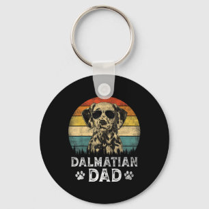 Vintager Dalmatiner Vater Hunde Liebhaber Vater &# Schlüsselanhänger