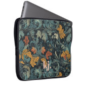 Vintager Damask Monogram-Notebookschlauch Laptopschutzhülle (Vorne Rechts)