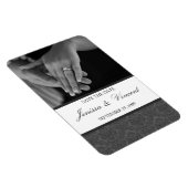 Vintager Damask Speichern des Datumsfensters 4" x Magnet (Rechte Seite)