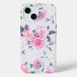 Vintager Damast aus Blütenbohemian Case-Mate iPhone Hülle