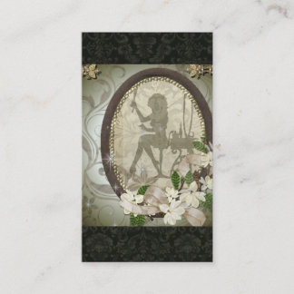Vintager Damast-bezaubernder Visitenkarte