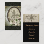 Vintager Damast-bezaubernder Visitenkarte (Vorne/Hinten)