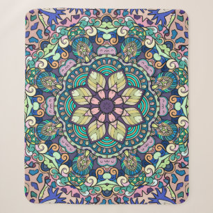 Vintager Damast: Elegantes nahtloses Muster Sherpadecke