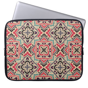 Vintager Damast nahtloser Musterhintergrund. Elega Laptopschutzhülle
