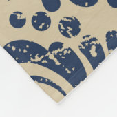 Vintager Damast nahtloser Musterhintergrund. Grung Fleecedecke (Ecke)