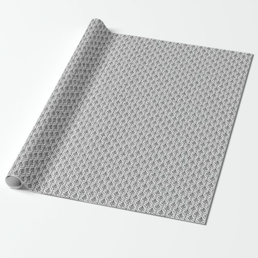 Vintager Damast Nahtloses klassisches Design Geschenkpapier (Ungerollt)