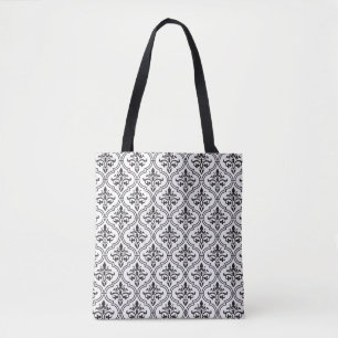Vintager Damast Nahtloses klassisches Design Tasche