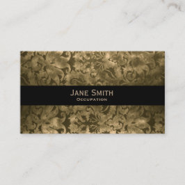 Vintager Damast Traditioneller Böhmer Visitenkarte