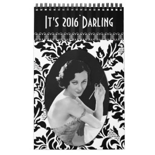Vintager Damen-Kalender Kalender
