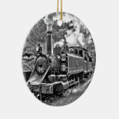 Vintager Dampf-Motor-Zug Keramik Ornament (Rechts)