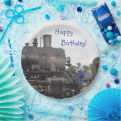 Vintager Dampf-Zug Pappteller (Party)