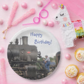 Vintager Dampf-Zug Pappteller (Party)