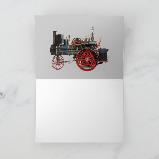 VINTAGER DAMPFTAG KARTE (Innenseite)