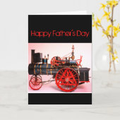 VINTAGER DAMPFTAG KARTE (Gelbe Blume)