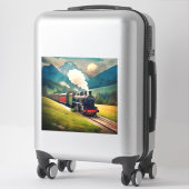 Vintager Dampfzug Aufkleber (Koffer)