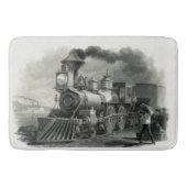 Vintager Dampfzug Badematte (Vorderseite)