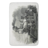 Vintager Dampfzug Badematte (Vorderseite Vertikal)