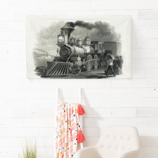 Vintager Dampfzug Banner (Insitu)